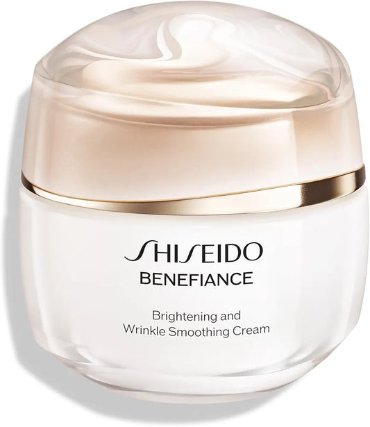 Shiseido Benefiance Brightening and Wrinkle Smoothing Cream - 50 mL - Moisturizer Visibly Improves Dark Spots & Wrinkles with Plant-Based Retinol - 24HR Hydration - Non-Comedogenic, All Skin Types