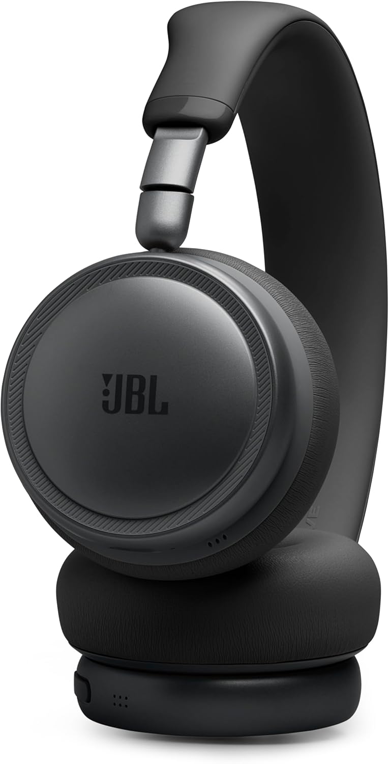 JBL Live 680NC - Noise Cancelling Headphones - Black | JBL Signature Sound with Hi-Res Audio wired and wireless, True Adaptive Noise Cancelling 20, real time calibration