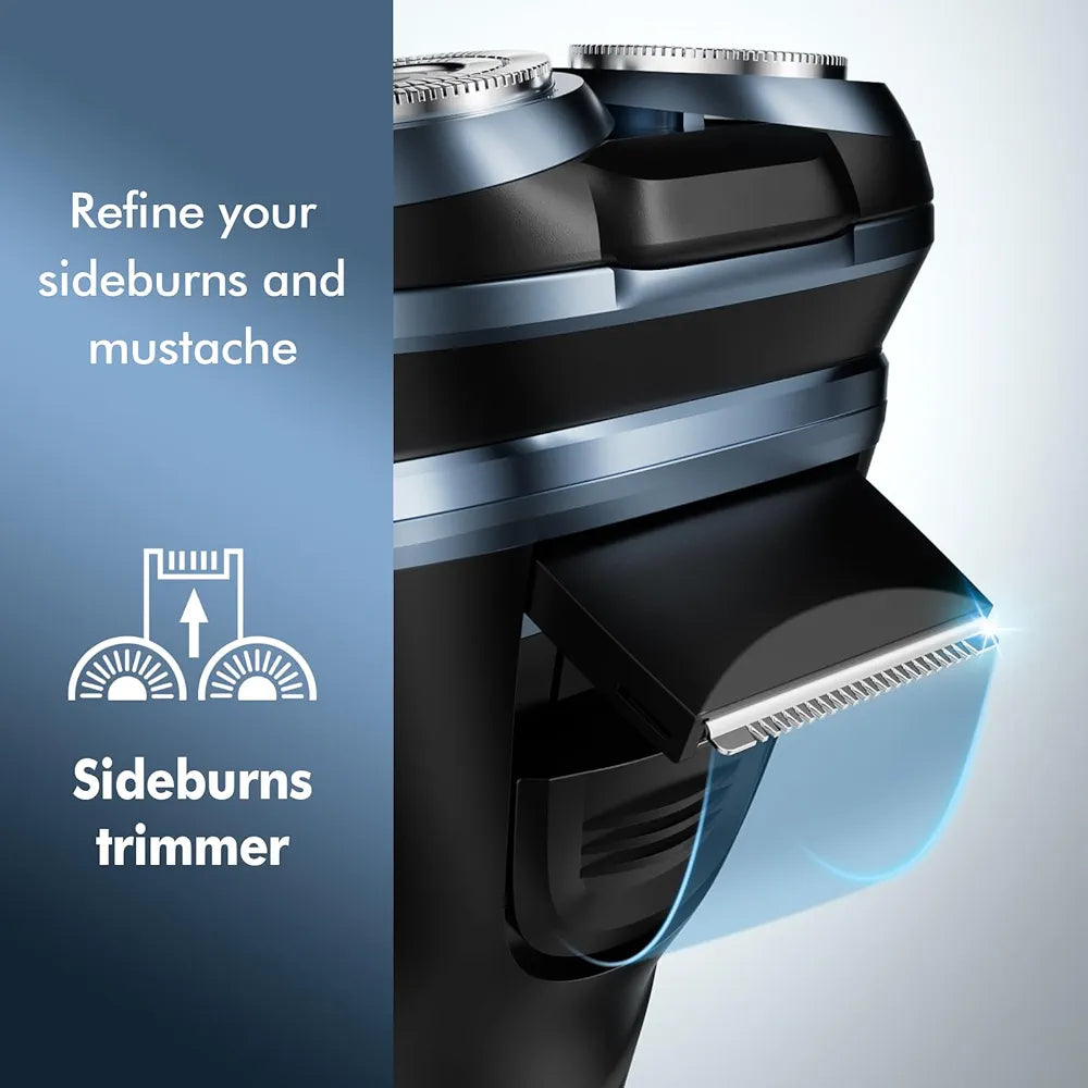 5D Floating Head Electric Travel Razor for Men - IPX7 Waterproof, USB-C Rechargeable, Wet & Dry Shaver