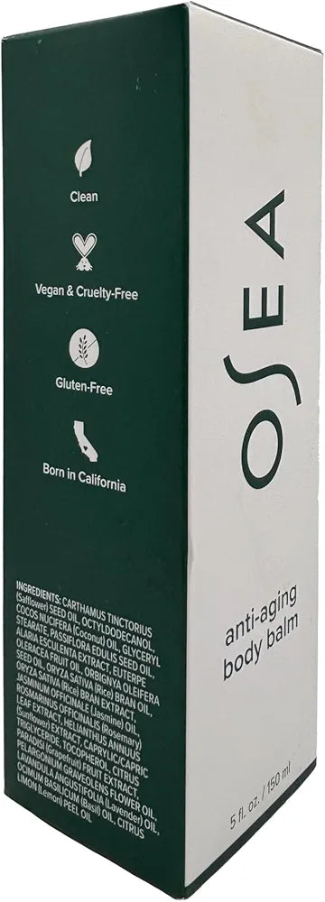 OSEA Anti-Aging Body Balm 5 oz - Firming & Tightening Body Lotion for Hydration - For Silky Glowing Skin - Nutrient-Rich Seaweed Body Lotion - Clean & Vegan Body Care Anti-Aging Body Moisturizer