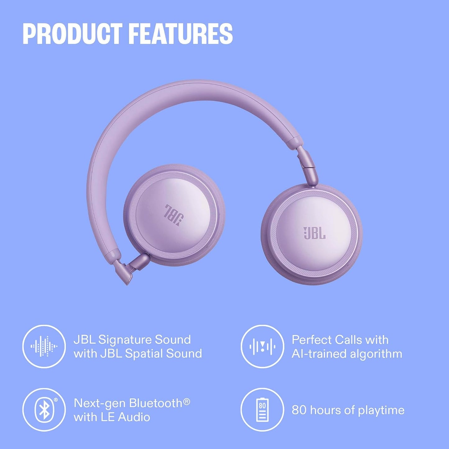 JBL Live 680NC - Noise Cancelling Headphones - Black | JBL Signature Sound with Hi-Res Audio wired and wireless, True Adaptive Noise Cancelling 20, real time calibration
