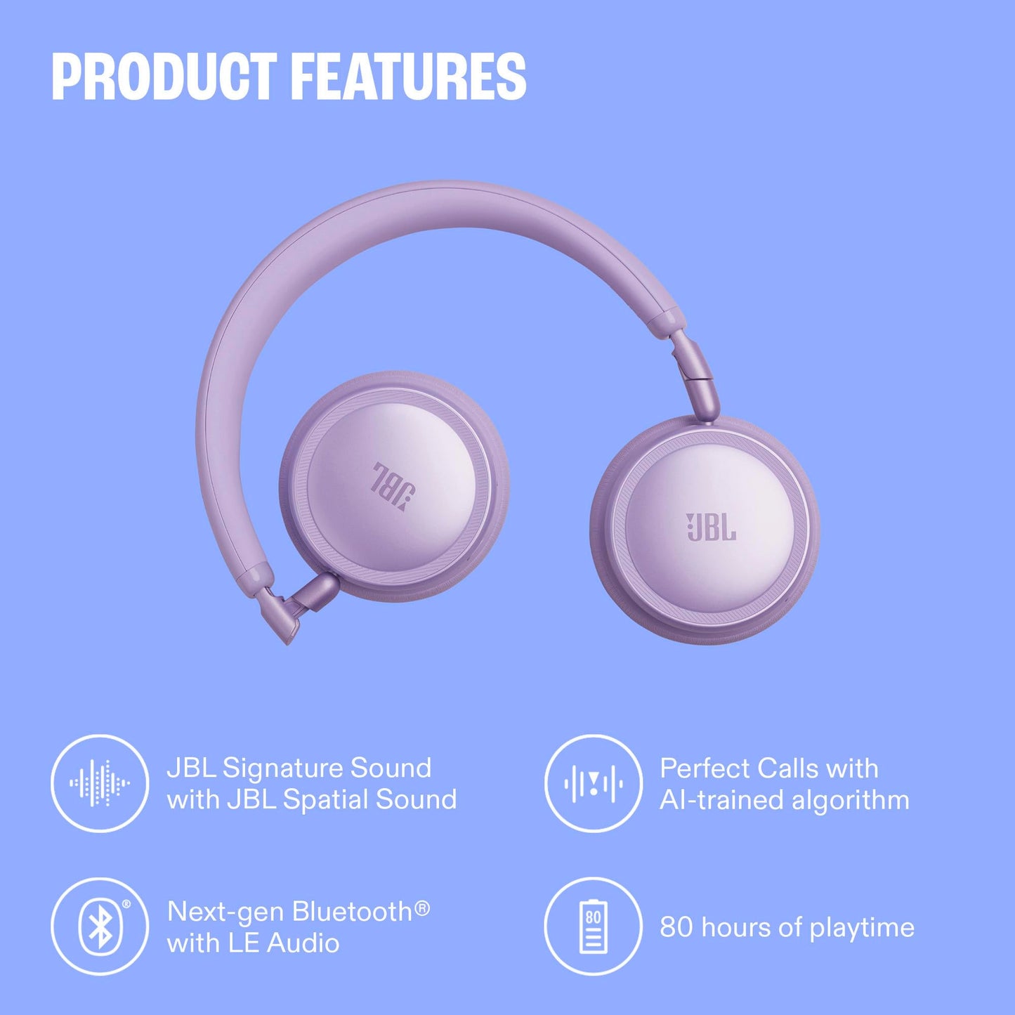 JBL Live 680NC - Noise Cancelling Headphones - Black | JBL Signature Sound with Hi-Res Audio wired and wireless, True Adaptive Noise Cancelling 20, real time calibration