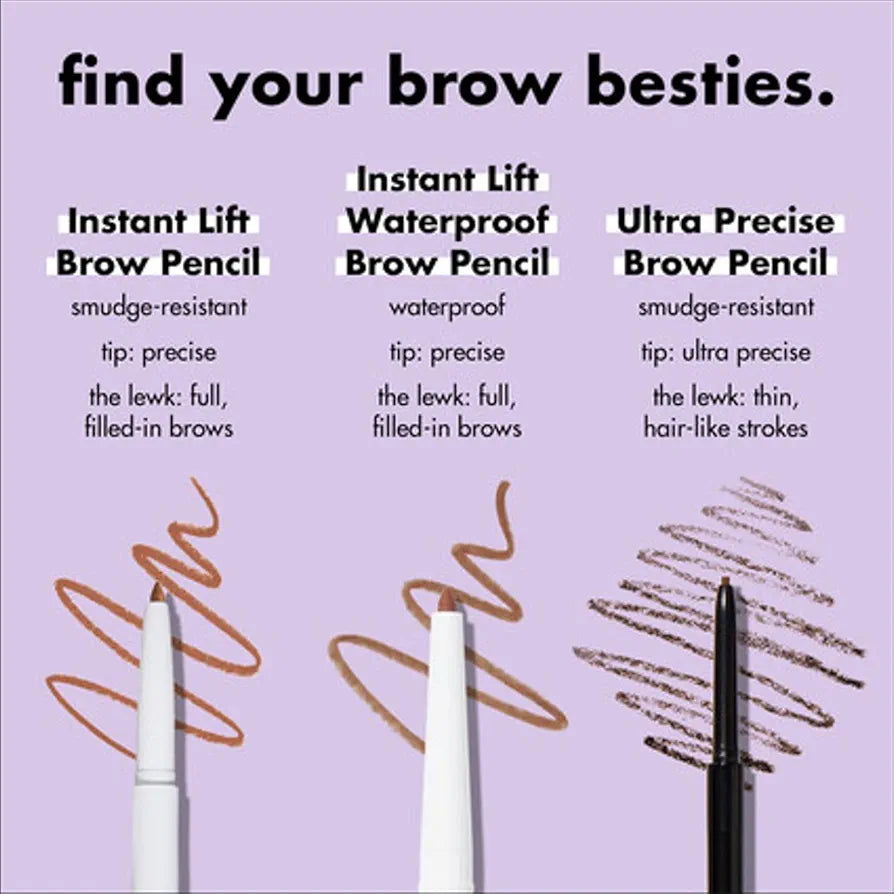 e.l.f. Instant Lift Dual-Sided Brow Pencil - Deep Brown, 0.006 Oz