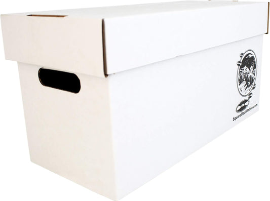 Square Deal Recordings & Supplies 7" 45rpm Vinyl Record Storage Box - Heavy Duty Cardboard with Removable Lid - Holds up to 200 7" Records - 1 Box #07BC09HD
