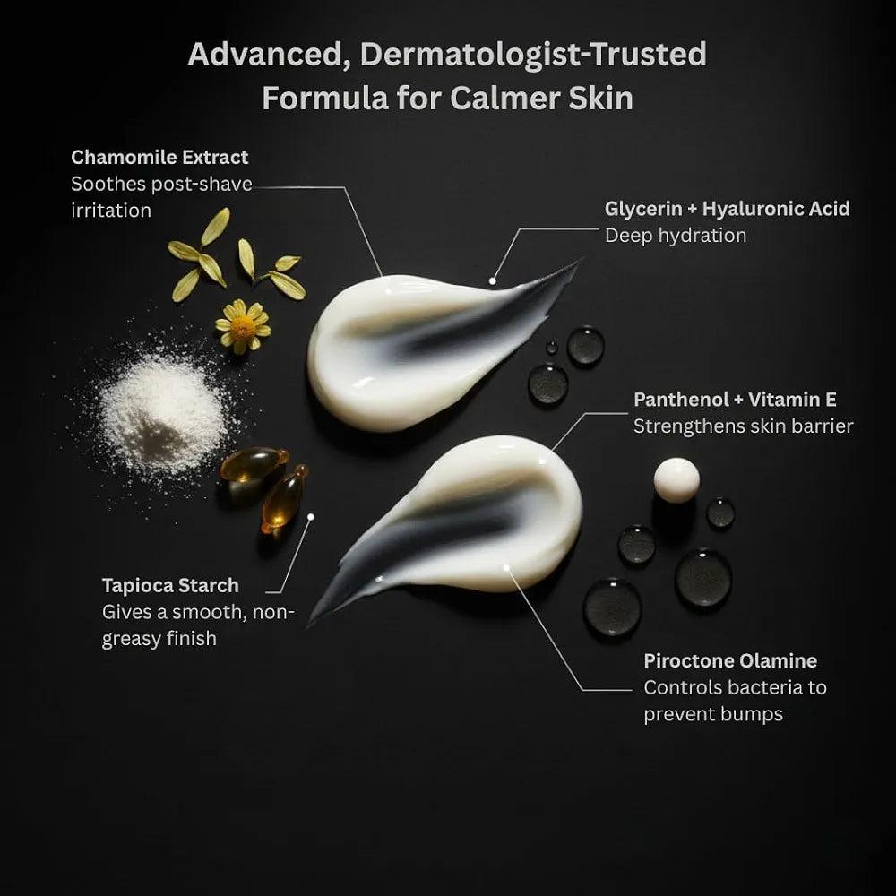 HygieneLab Unscented After Shave Moisturizer for Sensitive Skin - Aloe Vera & Vitamin E Formula