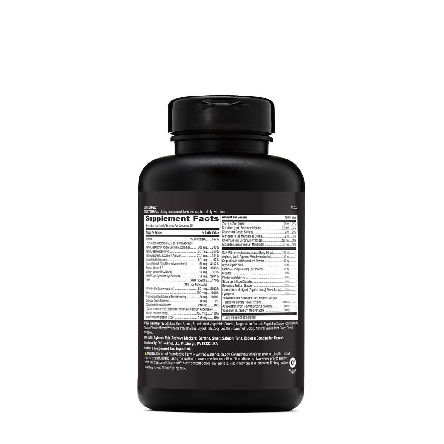 GNC Mega Men 50 Plus Multivitamin for Men | Antioxidants | Heart Health | Prostate and Circulatory Support | 120 Count