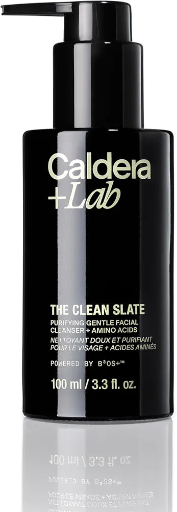 Caldera + Lab The Clean Slate | Men's Organic Foaming Facial Cleanser for Dry, Sensitive, & Normal Skin – Vegan, Natural & Antioxidant Packed Exfoliating Face Wash