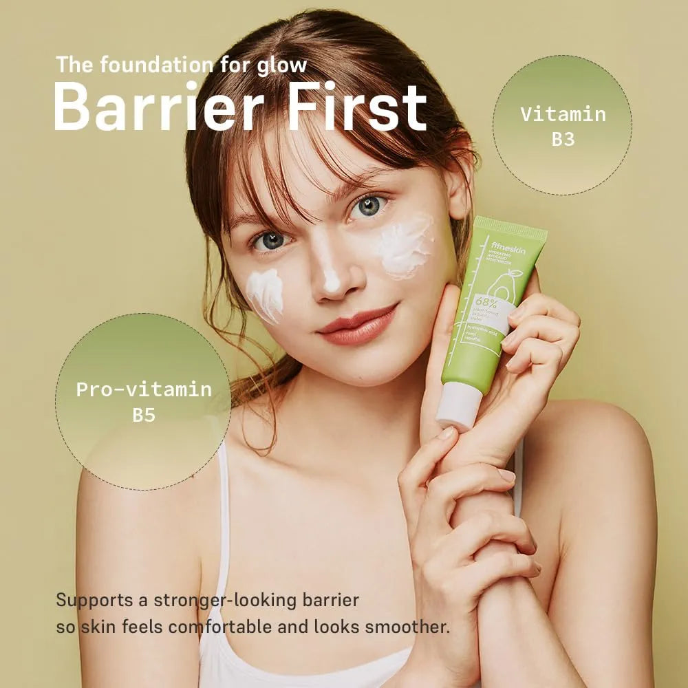 Hydrating Avocado Moisturizer, 1.7 Fl Oz  – Avocado Fruit Water + Hyaluronic Acid, Vitamin B3 & Pro-Vitamin B5 – Creamy-Soft Barrier Hydration, Fragrance-Free, Vegan Korean Skincare