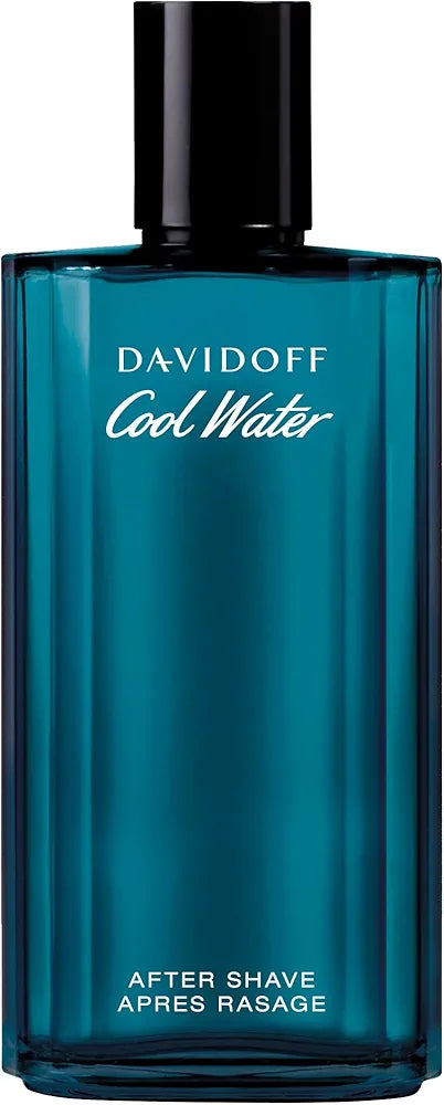 Davidoff Cool Water Aftershave Splash for Men - Refreshing Scent with Coriander, Mint, Lavender & Amber Notes