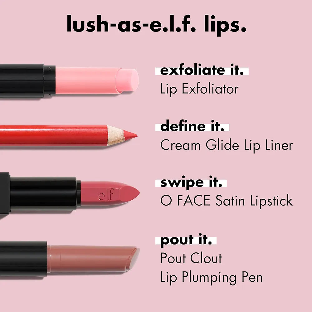 e.l.f. Cream Glide Lip Liner, Highly-Pigmented Pencil For Shaping & Sculpting Lips, Long-Lasting Semi-Matte Finish, Vegan & Cruelty-Free