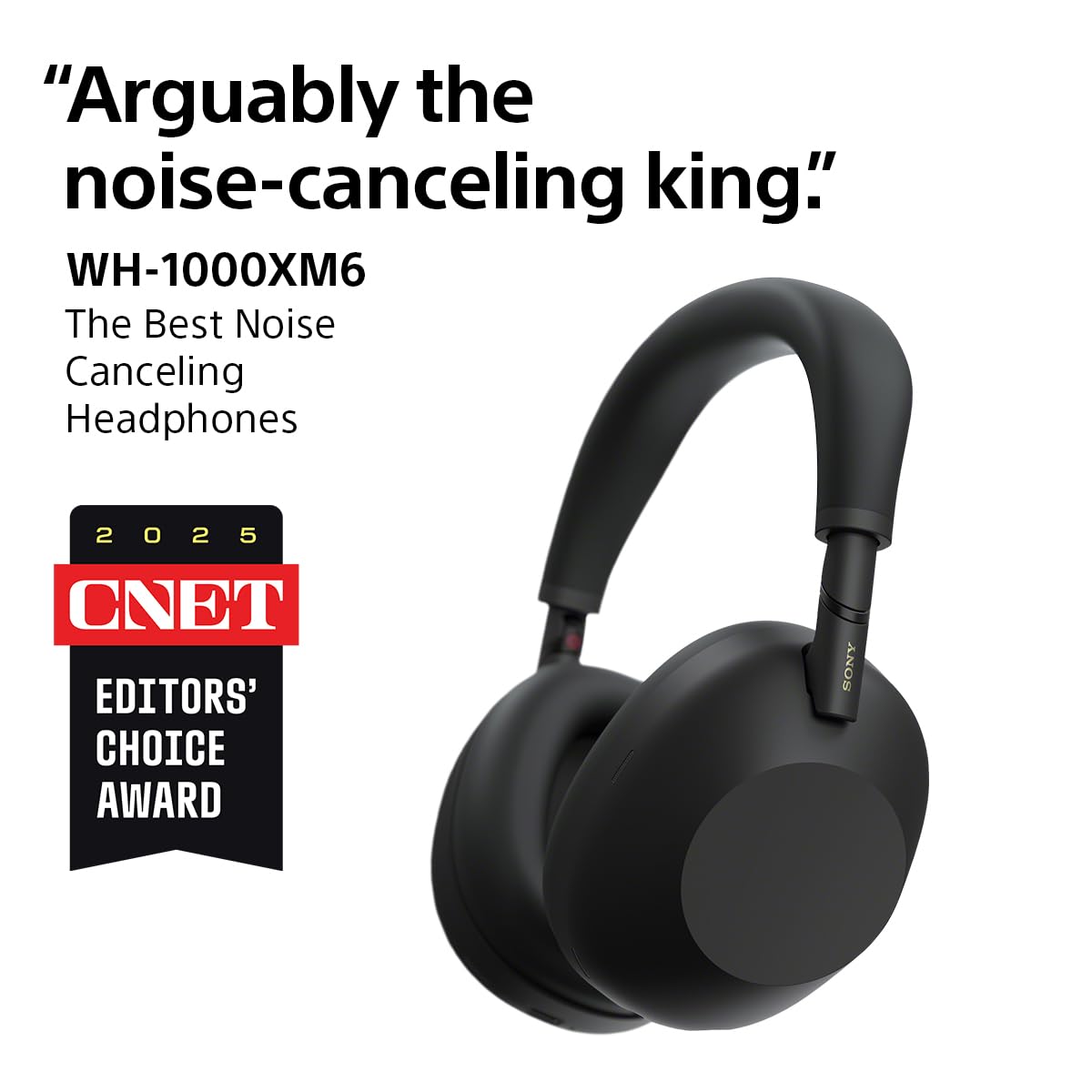 Sony WH-1000XM6 The Best Noise Cancelling Wireless Headphones, Sandstone | HD NC Processor QN3, 12 Microphones, Adaptive NC Optimizer, Mastered by Engineers, Studio-Quality, Up to 30 Hrs of Battery