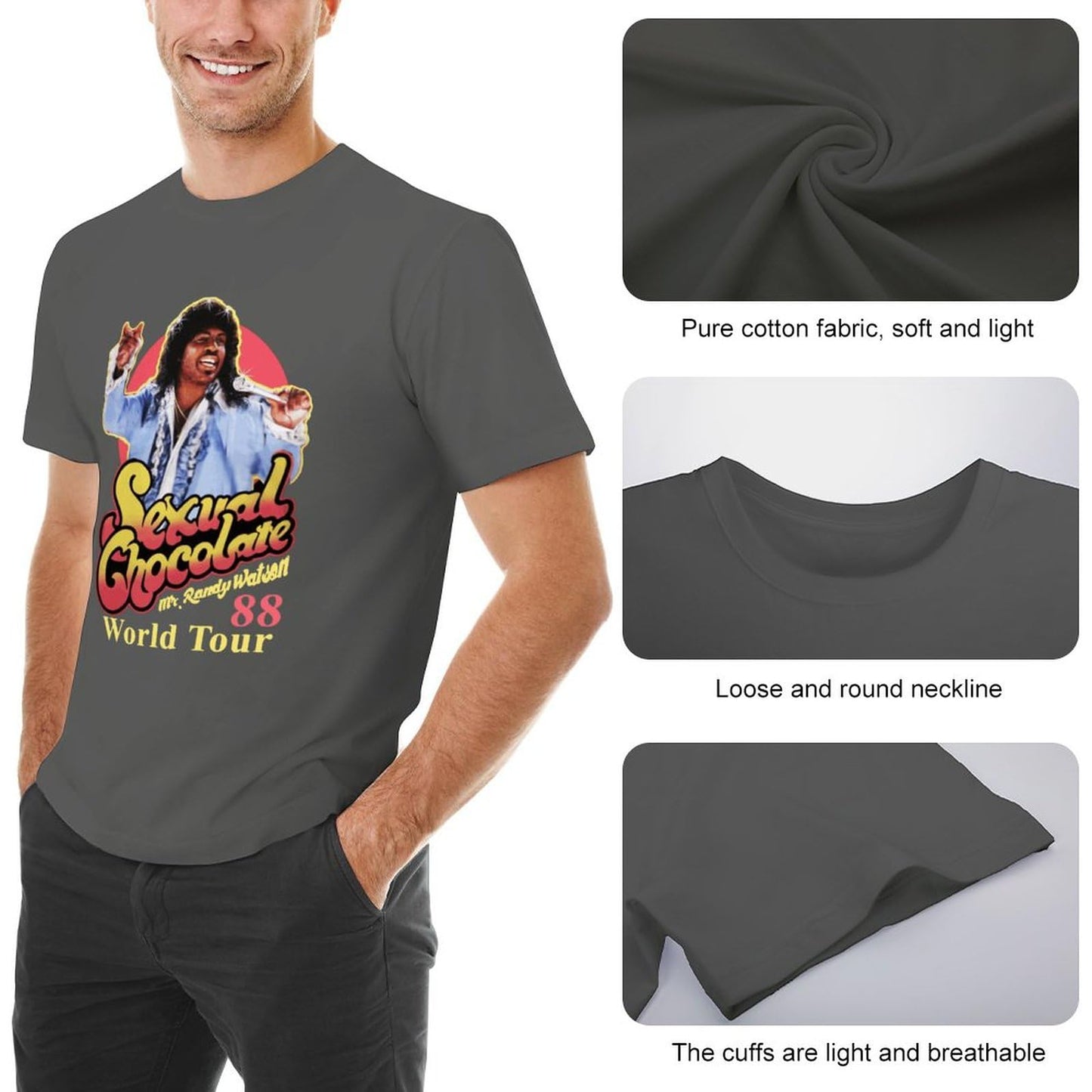 Men 80s Movie Cotton Shirt