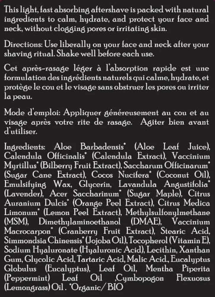 Brickell Men's Instant Relief Aftershave Balm - Soothing Aloe, Vitamin E & Hyaluronic Acid Formula for Razor Burn Prevention, 4 oz