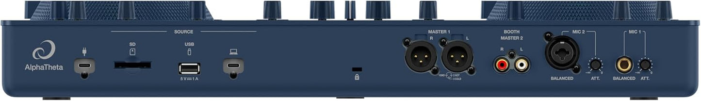 AlphaTheta OMNIS-Duo Portable All-in-One DJ System, Battery, Indigo