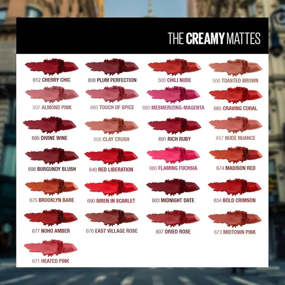 Maybelline Color Sensational Matte Hydrating Lipstick - Divine Wine