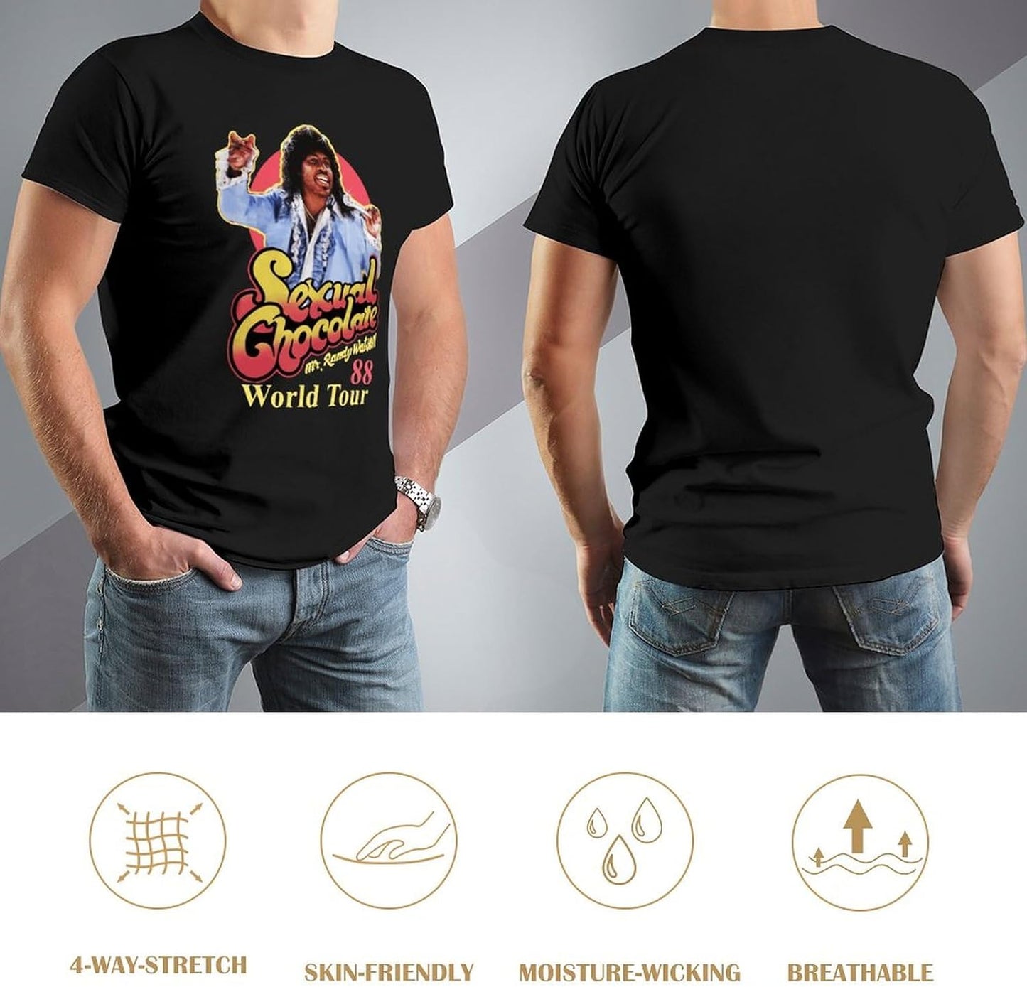 Men 80s Movie Cotton Shirt