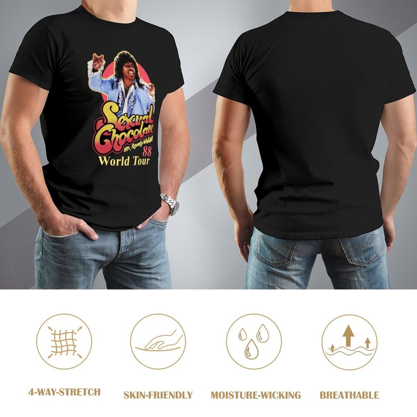Men 80s Movie Cotton Shirt