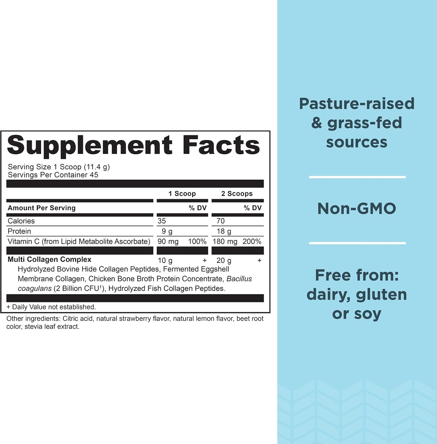 Ancient Nutrition Collagen Peptides Powder, Multi Collagen Protein, Women & Men, Vitamin C, Probiotics, Hydrolyzed Collagen, Supports Skin, Joints, Gut Health, Unflavored (40 Servings)
