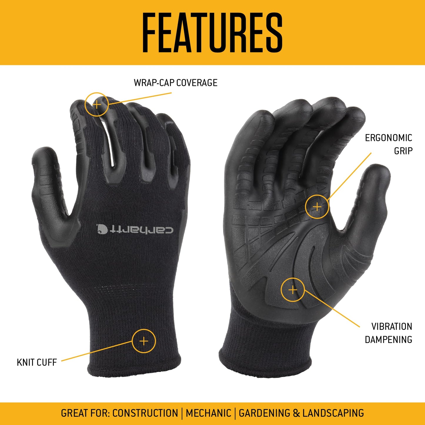 Carhartt Men's A703 Pro Palm Glove