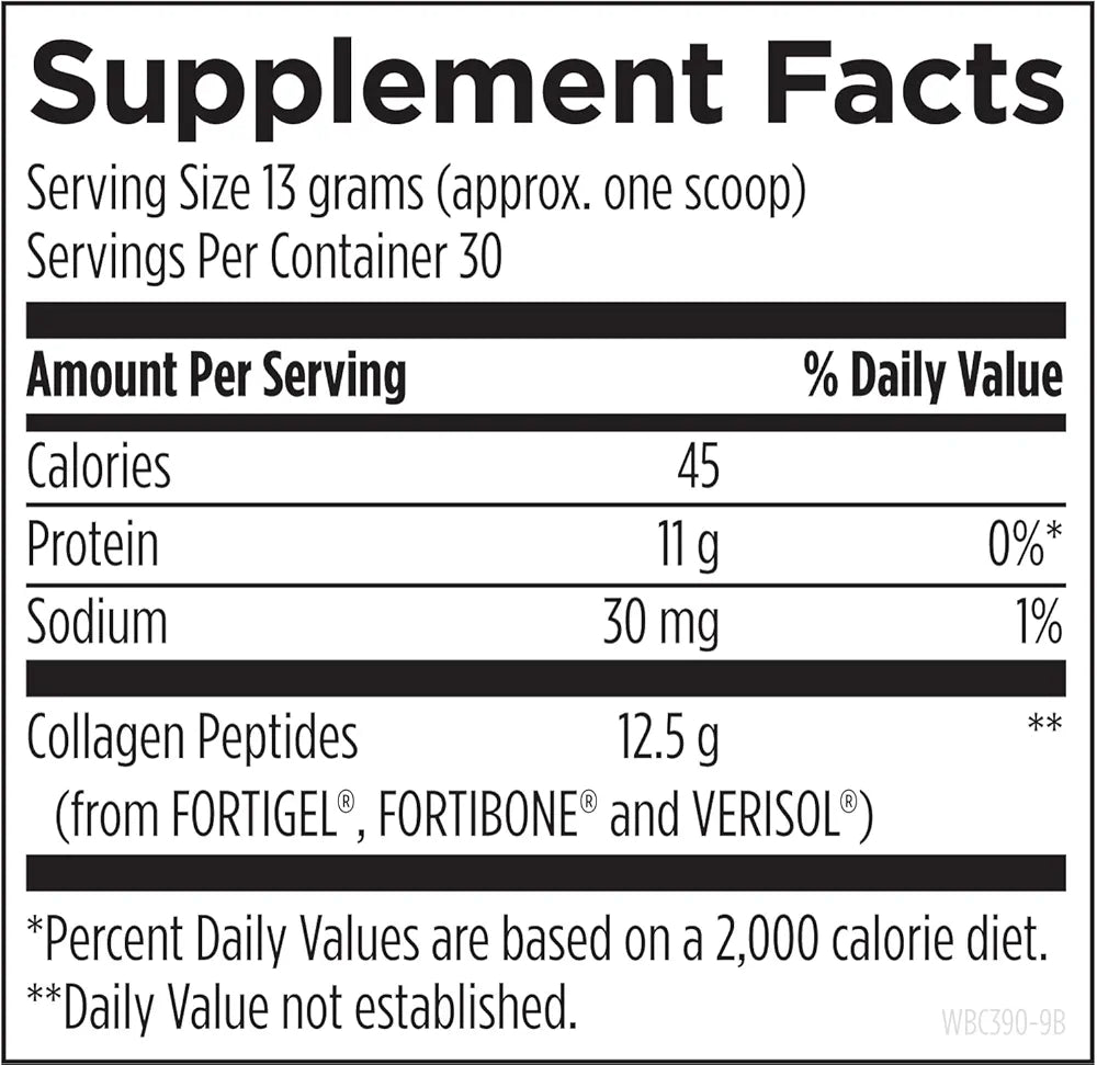 Designs for Health Whole Body Collagen Powder - Hydrolyzed Collagen Peptides Powder for Healthy Skin & Hair, Joint + Bone Health - Fortigel & Verisol Collagen, Unflavored 