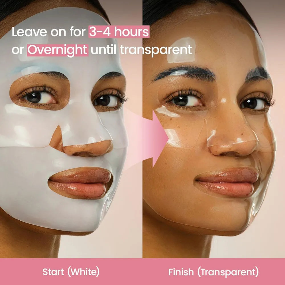 BIODANCE Bio-Collagen Real Deep Mask, Hydrating Overnight Hydrogel Face Mask, Pore Minimizing, Elasticity, Plumping, Travel Essentials & Self Care Gifts for Women, Korean Skin Care | 1.19oz x 4ea