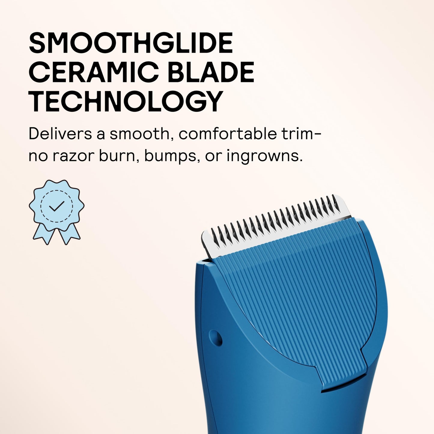 MERIDIAN The Trimmer Original | Body Hair Trimmer for Men & Women | Sage | Rechargeable and Waterproof Shaver for Pubic Area, Chest, Back, Underarms and Bikini Line, with 2 Guide Combs Included