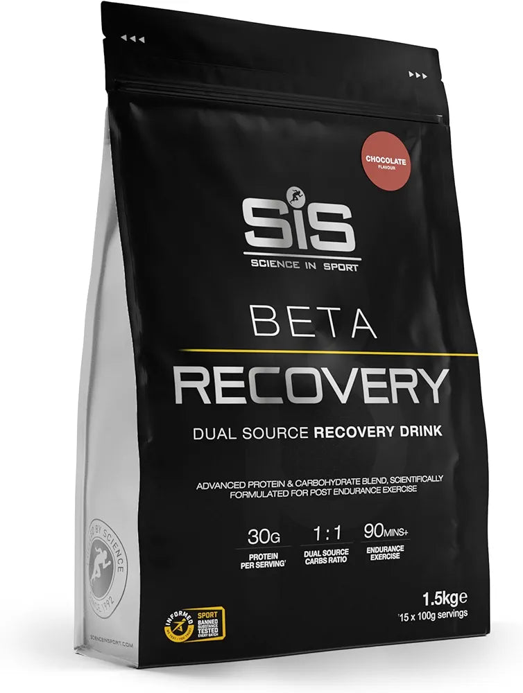 Science in Sport BETA Recovery - Dual-Source Carbohydrate Blend for High-Intensity Exercise - 30g Whey Protein Powder - Muscle Refuel - Sports Nutrition - Chocolate Flavor - 52 Oz