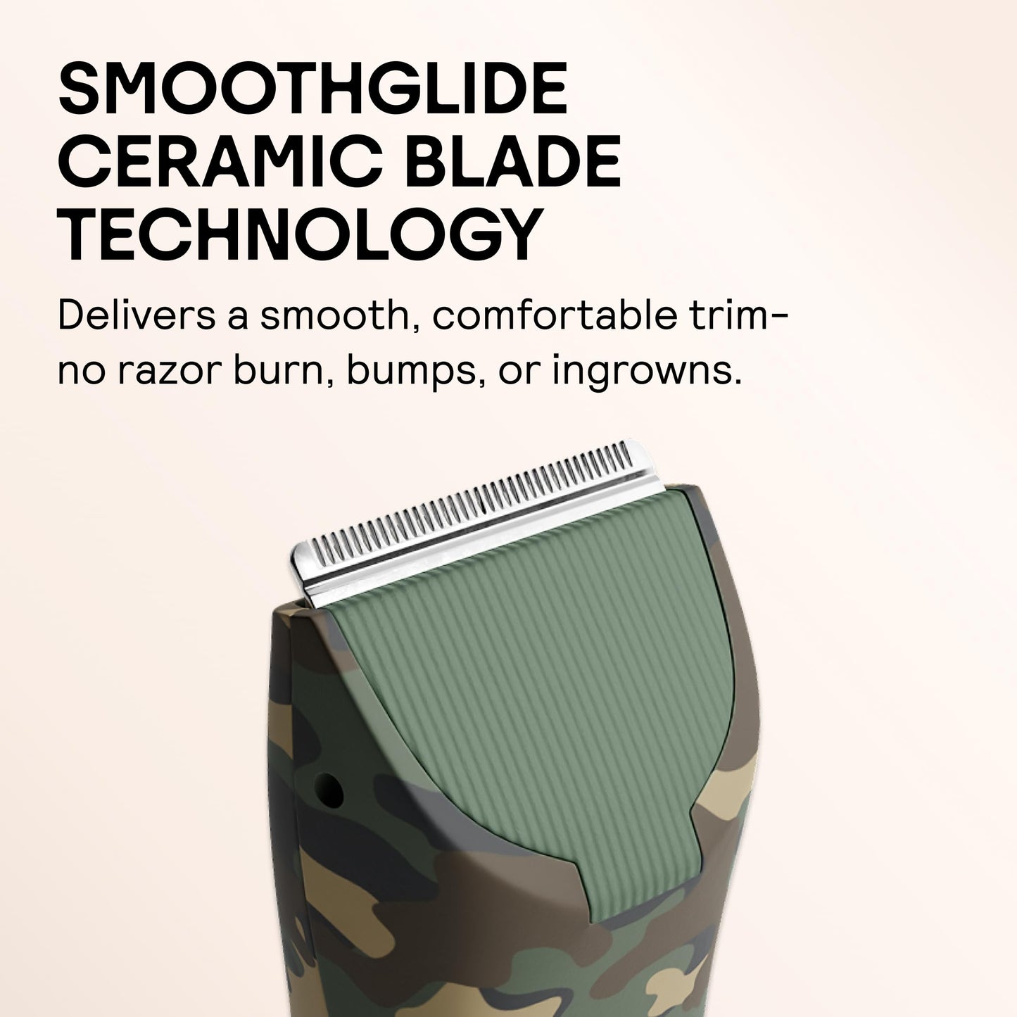 MERIDIAN The Trimmer Original | Body Hair Trimmer for Men & Women | Sage | Rechargeable and Waterproof Shaver for Pubic Area, Chest, Back, Underarms and Bikini Line, with 2 Guide Combs Included