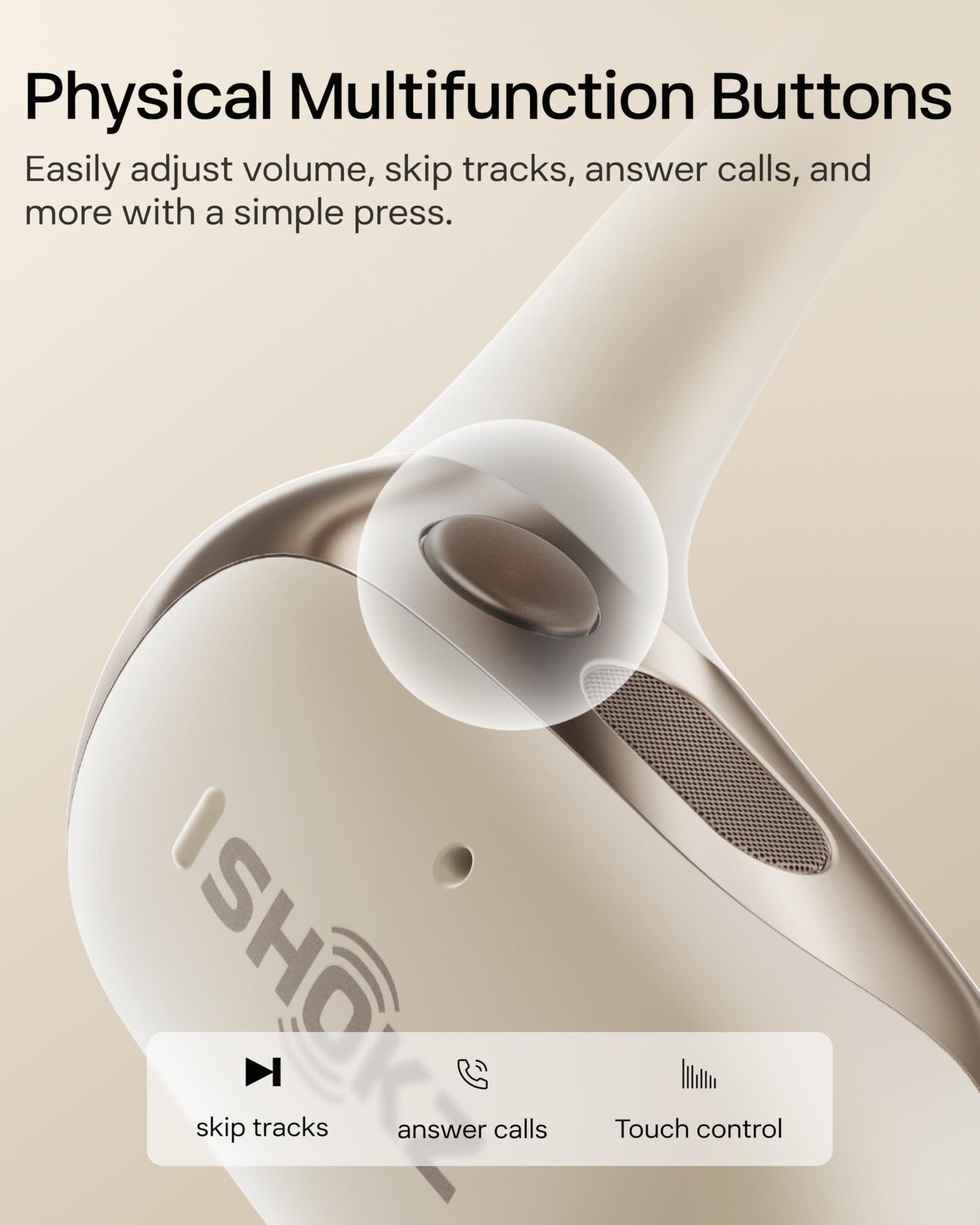 SHOKZ OpenFit 2+ Open-Ear Earbuds, Black, Dolby Audio,Wireless Charging | Soft Ear Hooks； IP55 Water-Resistant; USB-C Fast Charging；48H Playtime; Gym/outdoor/home use