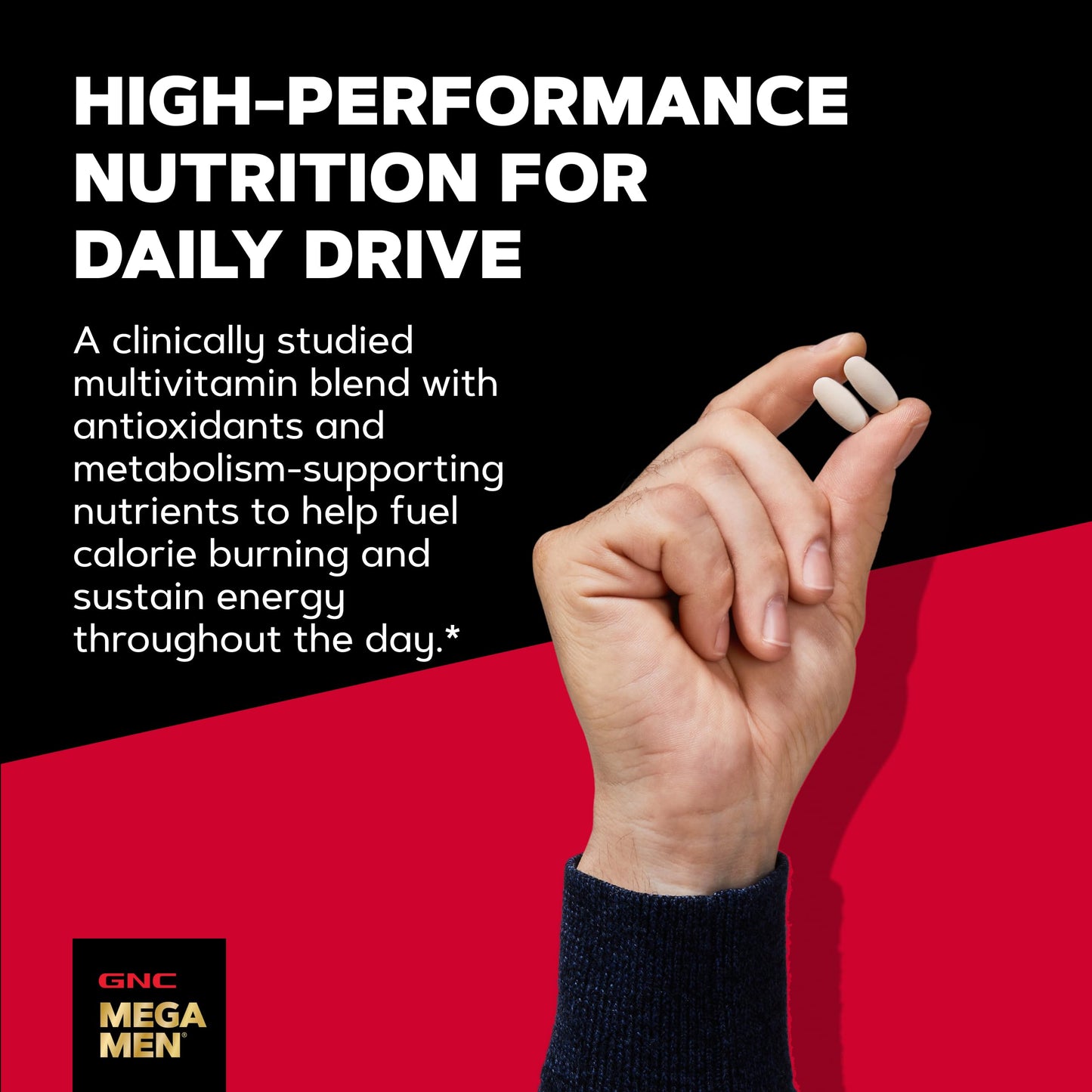 GNC Mega Men Energy & Metabolism Multivitamin for Men | Antioxidants and Increased Calorie Burning | 180 Count