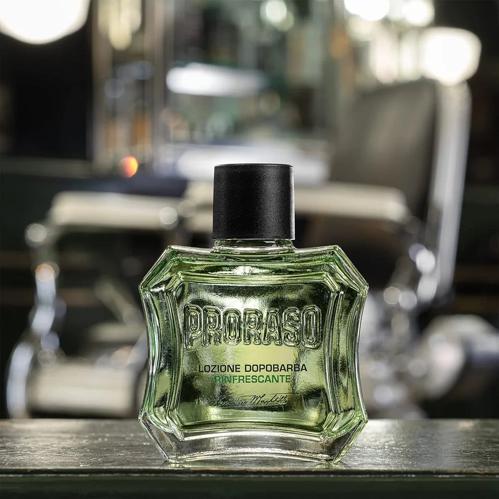 Proraso Refreshing After Shave Lotion with Eucalyptus Oil and Menthol - 3.4oz Premium Italian Shaving Splash for All Beard Types
