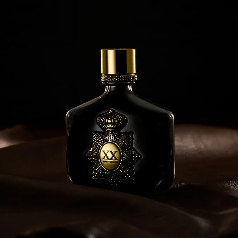 John Varvatos XX Elixir Eau de Parfum Spray for Men, 2.5 fl oz - Amber Leather Scent with Rum and Davana Essence
