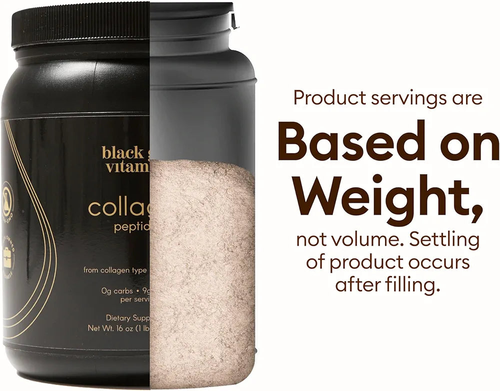 Black Girl Vitamins | Collagen Peptides Powder - Collagen for Skin, Hair & Nails - Unflavored Hydrolyzed Collagen Powder, Dairy-Free, Gluten-Free Collagen for Women and Men - 16oz