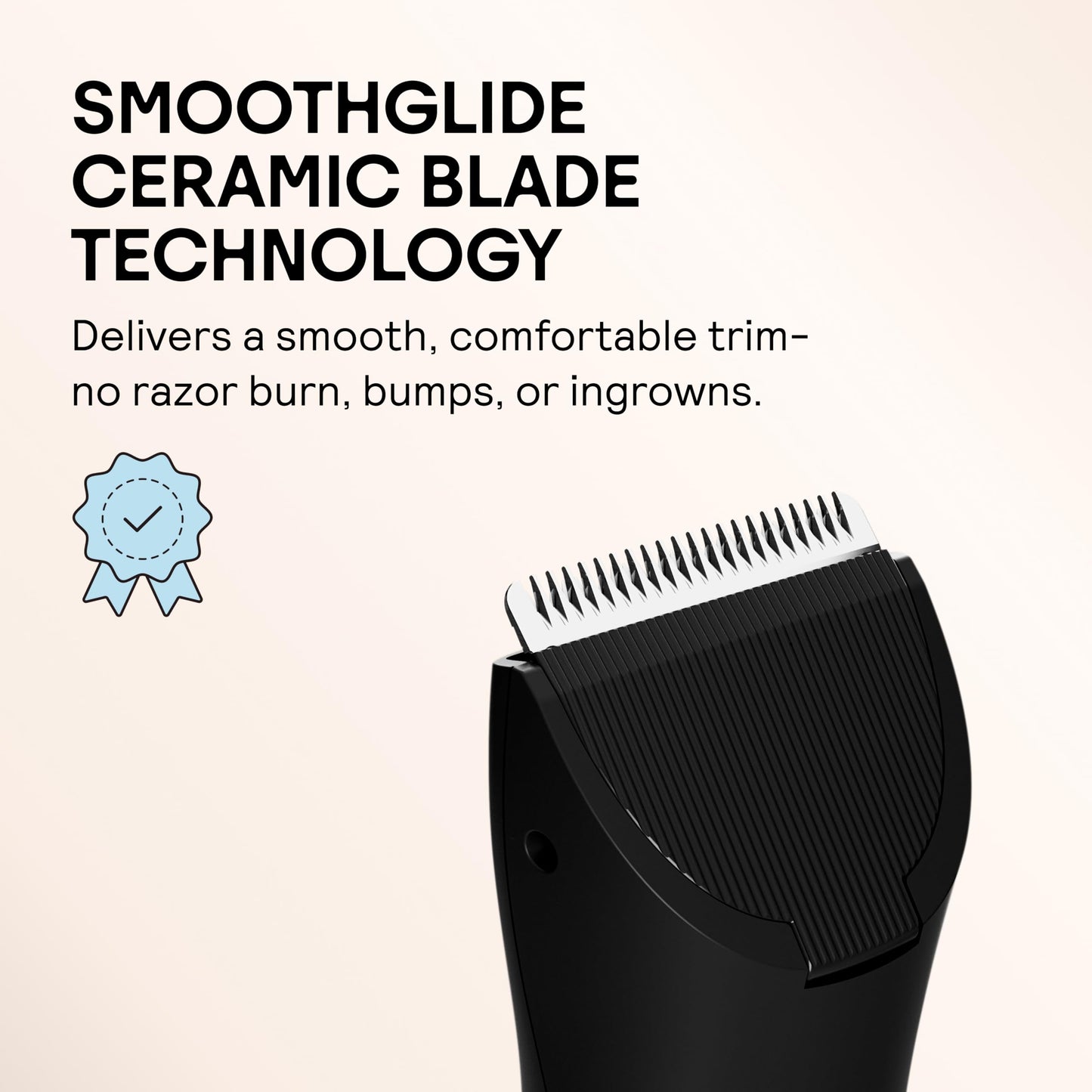 MERIDIAN The Trimmer Original | Body Hair Trimmer for Men & Women | Sage | Rechargeable and Waterproof Shaver for Pubic Area, Chest, Back, Underarms and Bikini Line, with 2 Guide Combs Included