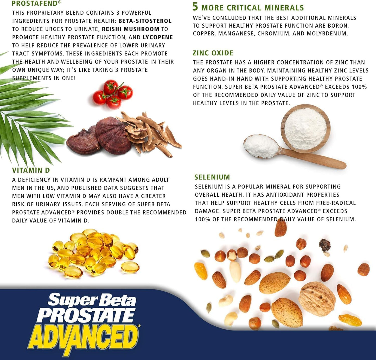 SUPER BETA PROSTATE Advanced Prostate Supplement for Men – Reduce Bathroom Trips, Promote Sleep, Support Urinary Health & Bladder Emptying. Beta Sitosterol not Saw Palmetto. (60 Caplets, 1-Bottle)