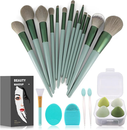 Koccido Professional 22-Piece Makeup Brush Set - Complete Foundation and Eyeshadow Kit