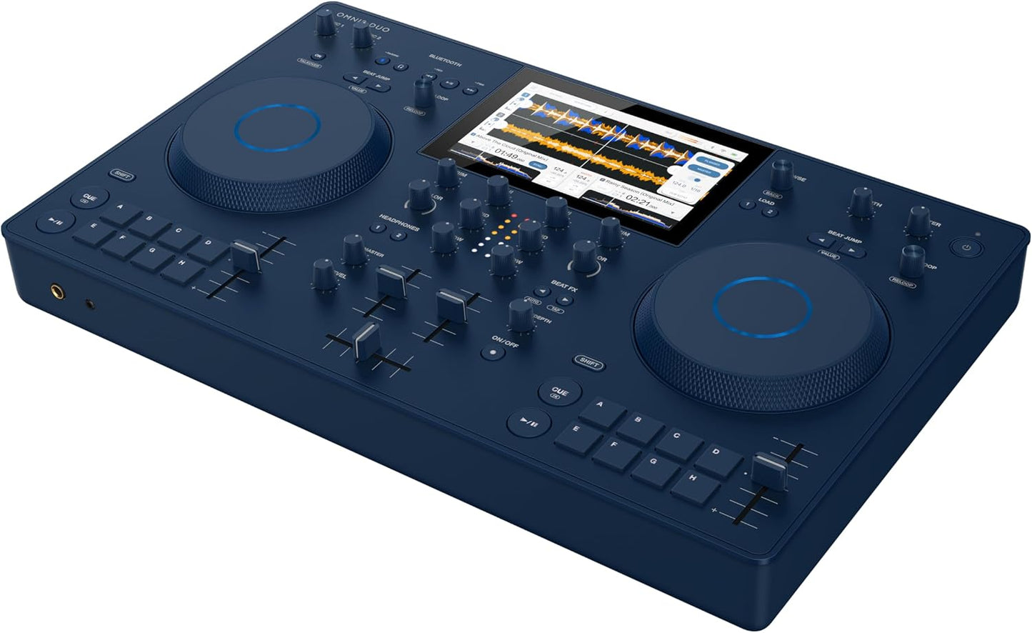 AlphaTheta OMNIS-Duo Portable All-in-One DJ System, Battery, Indigo