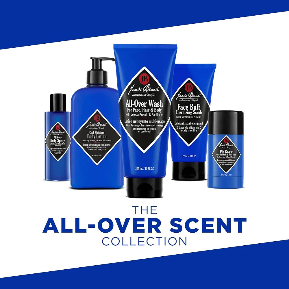 Jack Black Cool Moisture Body Lotion for Men - Hydrating Moisturizer for Dry Skin