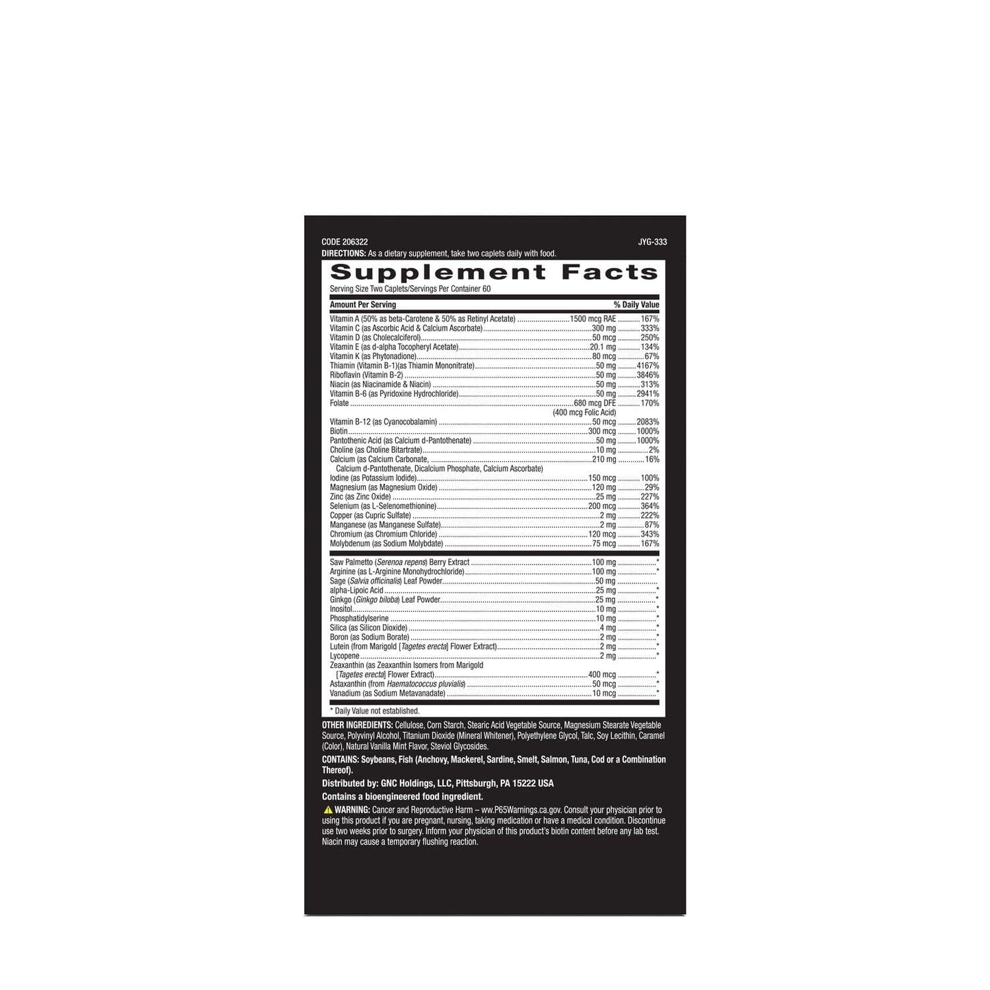 GNC Mega Men 50 Plus Multivitamin for Men | Antioxidants | Heart Health | Prostate and Circulatory Support | 120 Count