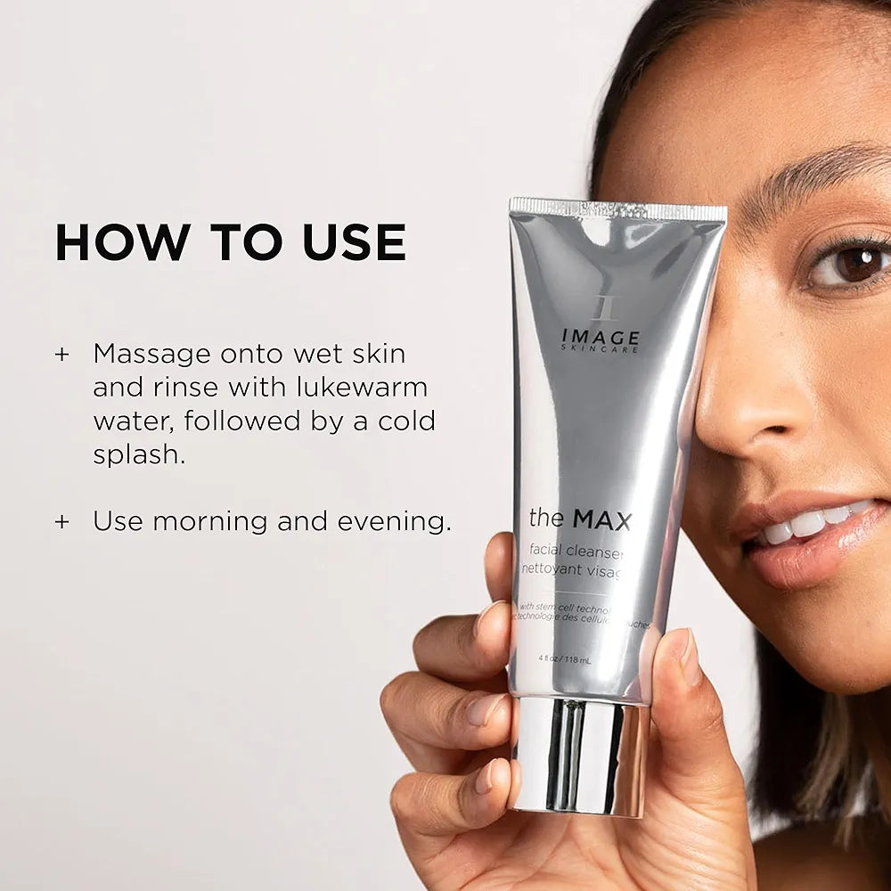 IMAGE Skincare The MAX Facial Cleanser - Peptide-Infused Silky Face Wash for Youthful Skin, 4 fl oz