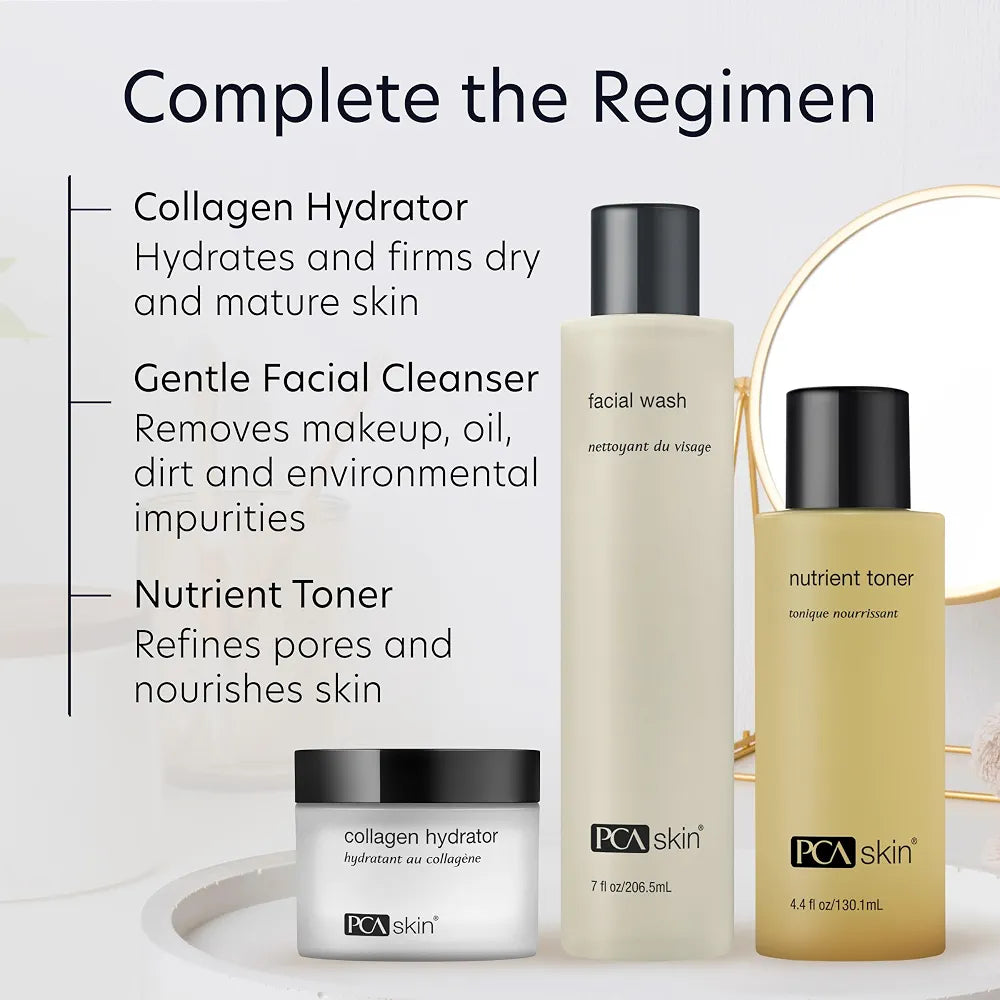 PCA SKIN Hydrating Collagen Face Cream - Firming Night Moisturizer for Dry, Mature Skin with Shea Butter & Olive Oil