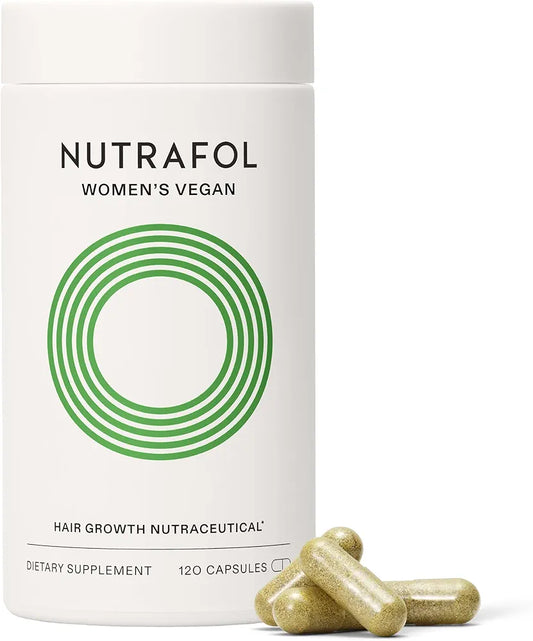 Nutrafol Women's Hair Growth Supplements, for Women 18-44 Years Old, Clinically Tested for Visibly Thicker, Stronger Hair, 100% Vegan Ingredients, Dermatologist Recommended - 1 Month Supply