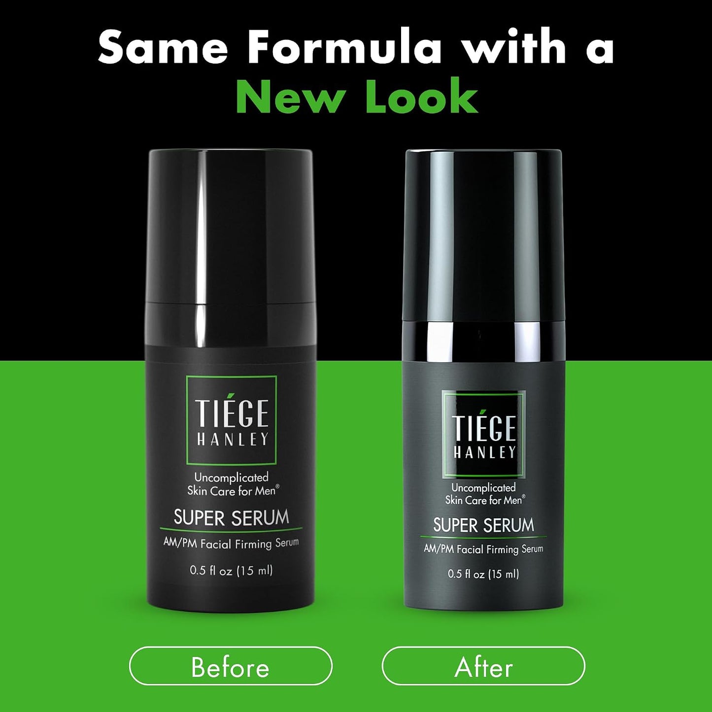 Tiege Hanley Anti-Aging Face Serum for Men, Super Serum, 0.5 Fl Oz | Men's Skin Care, With Peptides, Retinyl Palmitate & Sodium Hyaluronate, Helps Firm Skin & Reduce Fine Lines