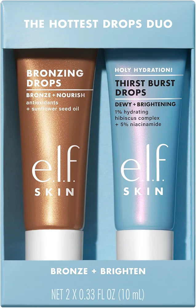 e.l.f. SKIN Holy Hydration! Thirst Burst & Bronzing Drops Skincare Duo Set