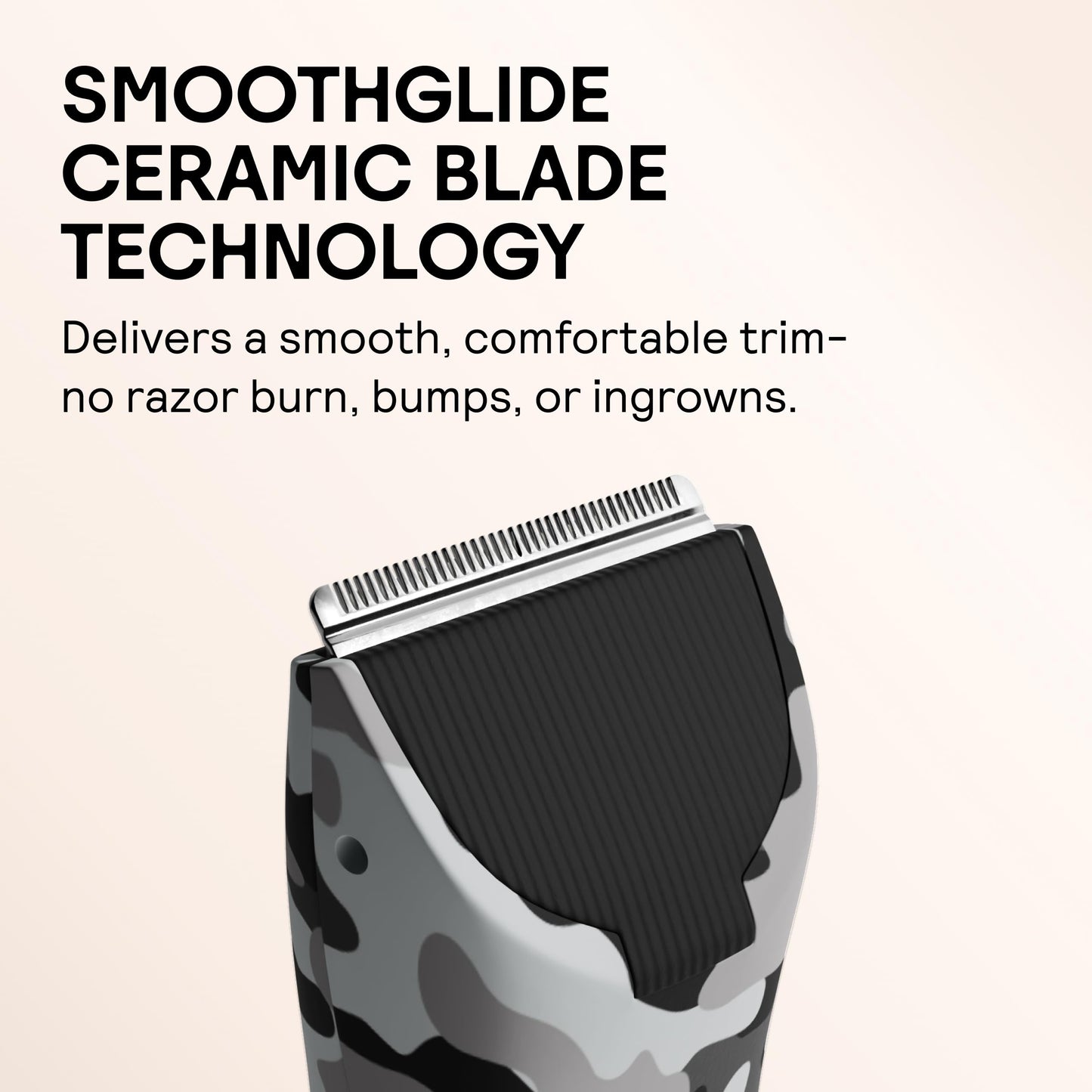 MERIDIAN The Trimmer Original | Body Hair Trimmer for Men & Women | Sage | Rechargeable and Waterproof Shaver for Pubic Area, Chest, Back, Underarms and Bikini Line, with 2 Guide Combs Included
