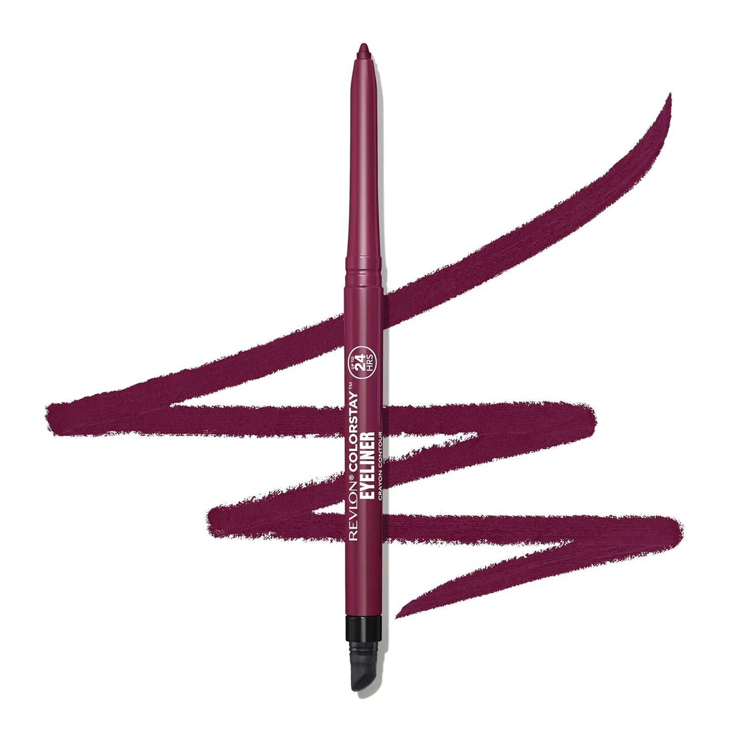 Revlon ColorStay Pencil Waterproof Eyeliner, Smudge-Proof, Eye Makeup with Built-In Sharpener, Long-Lasting, Matte Finish, 202 Black Brown, 0.01 oz | Waterproof pencil eyeliner with built-in sharpener. Smudge-proof, long-lasting, intense matte color.
