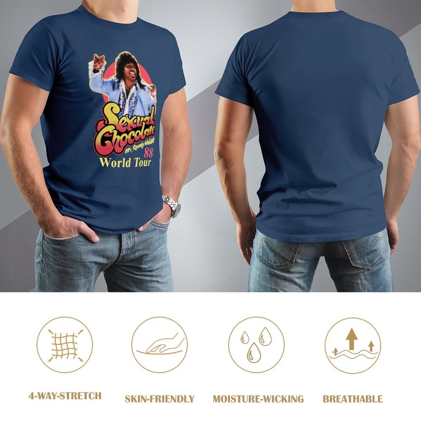 Men 80s Movie Cotton Shirt
