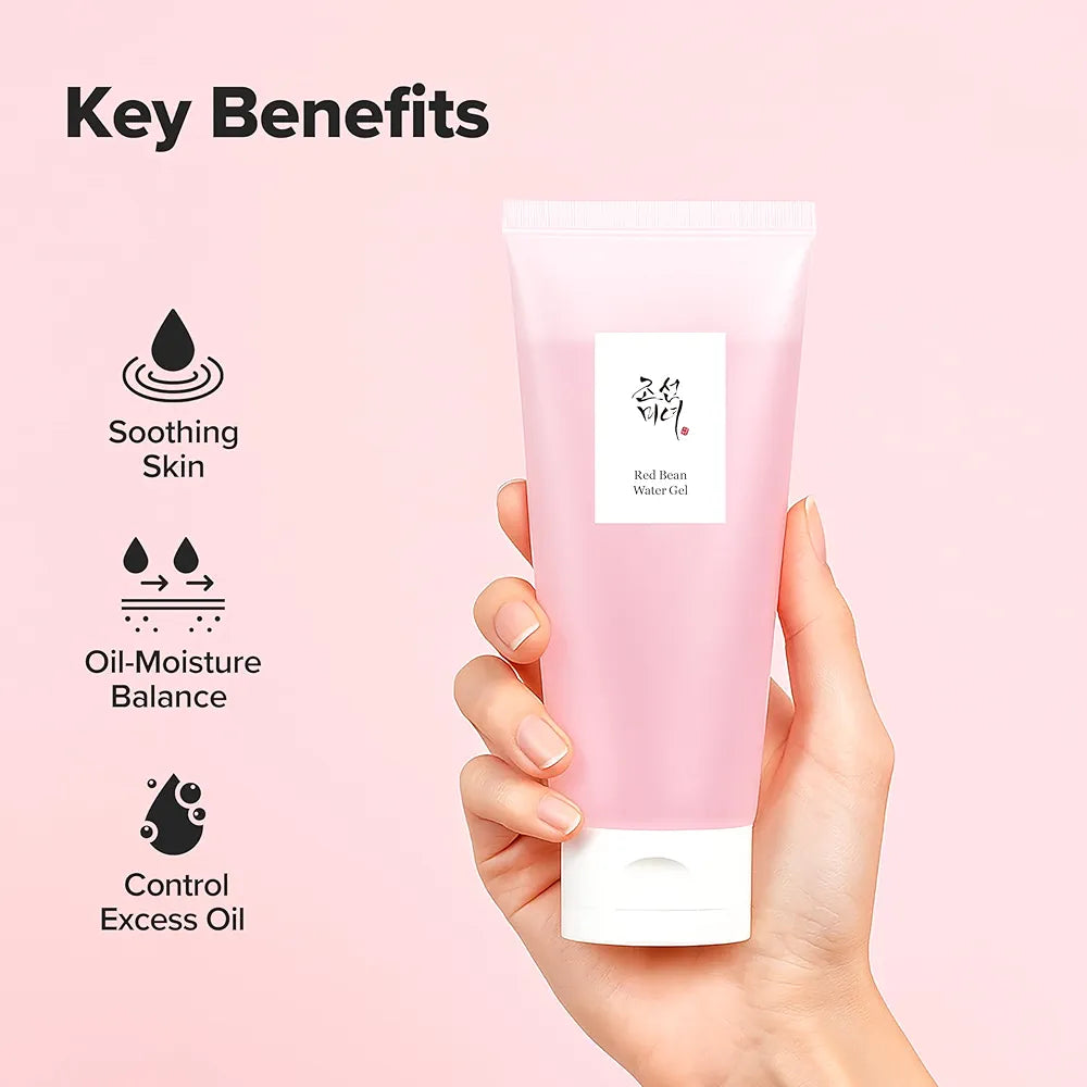Beauty of Joseon Red Bean Water Gel Hydrating Peptide Hydro Boost Moisturizer for Acne Prone Dry Skin, Korean Skin Care for Men and Women, 100ml, 3.38 fl.oz