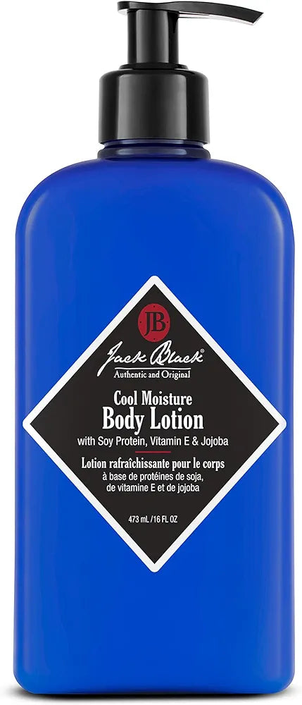 Jack Black Cool Moisture Body Lotion for Men - Hydrating Moisturizer for Dry Skin
