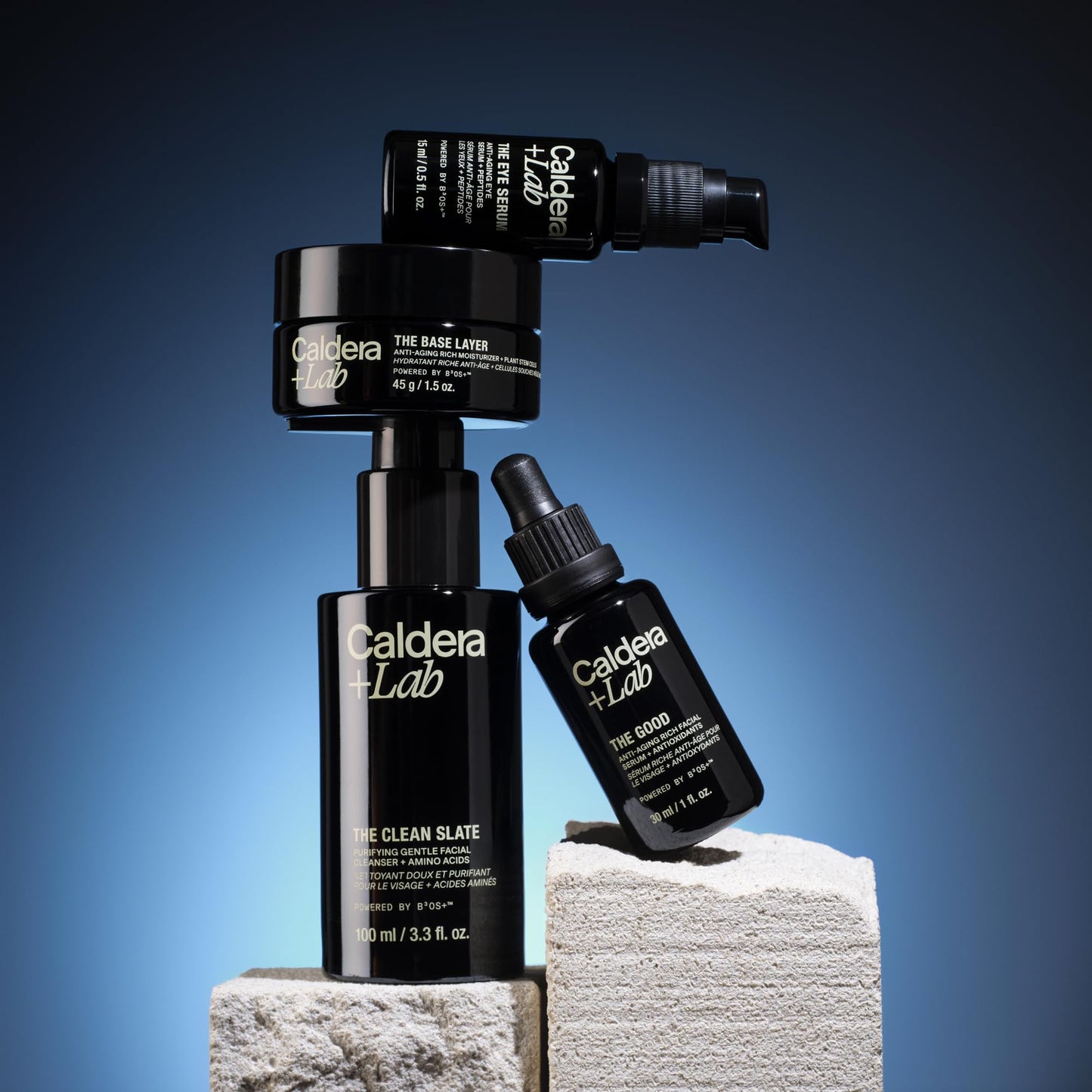 Caldera + Lab Men’s Skincare Set – The Regimen Rich: Cleanser, Moisturizer & Night Serum | Hydrating, Firming & Smoothing | Niacinamide, Clean, All Skin Types | 3-step men’s skincare routine with cleanser, moisturizer & night serum. Hydrates, firms and sm